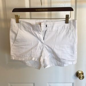 Jcrew white chino shorts